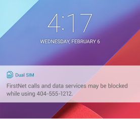 FirstNet on Dual SIM